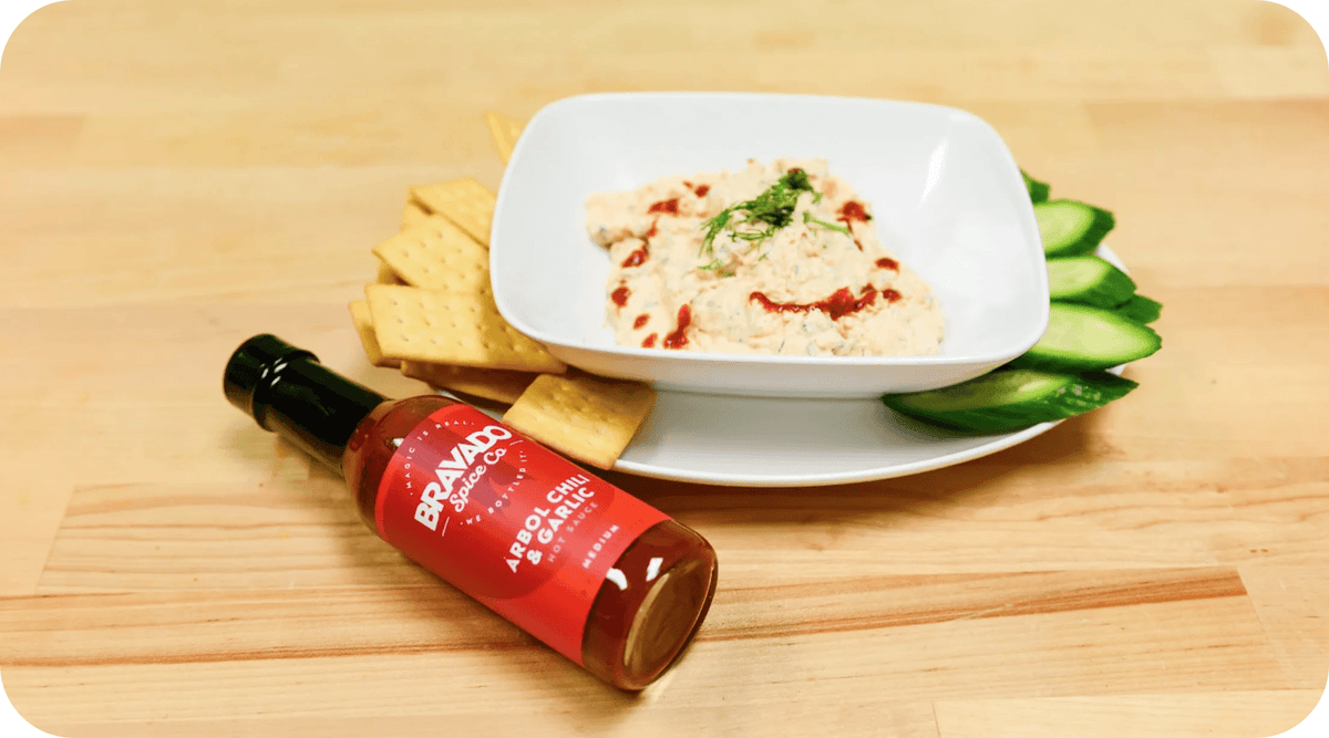 Spicy Herb & Garlic Smoked Salmon Dip